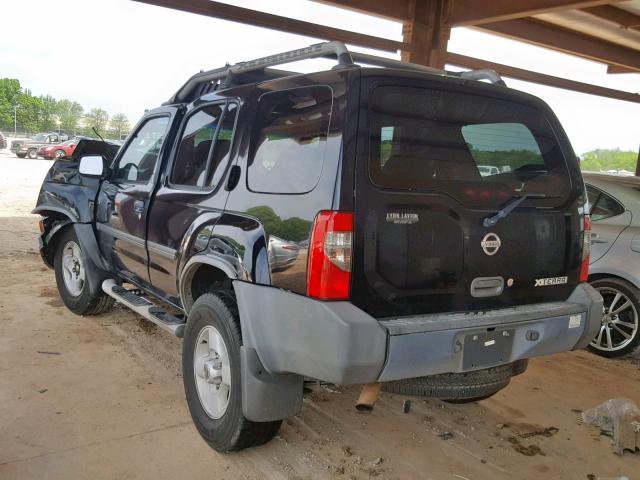 5N1ED28T23C672127 - 2003 NISSAN XTERRA XE BLACK photo 3