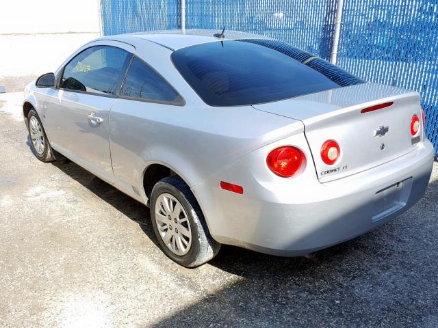 1G1AT18HX97127069 - 2009 CHEVROLET COBALT LT SILVER photo 3