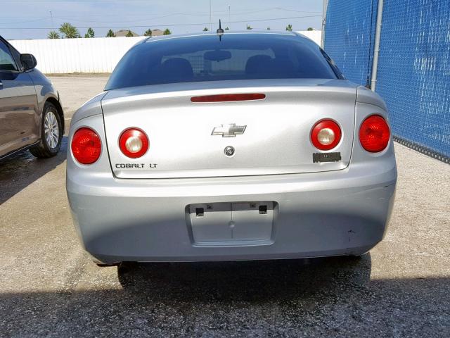 1G1AT18HX97127069 - 2009 CHEVROLET COBALT LT SILVER photo 9