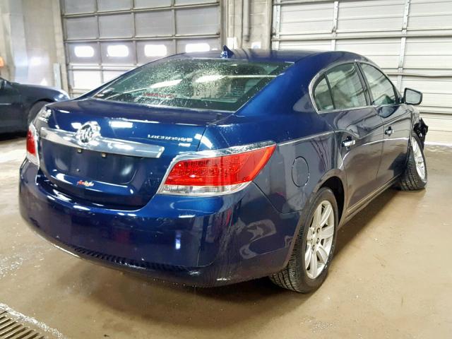 1G4GC5ED6BF120671 - 2011 BUICK LACROSSE C BLUE photo 4