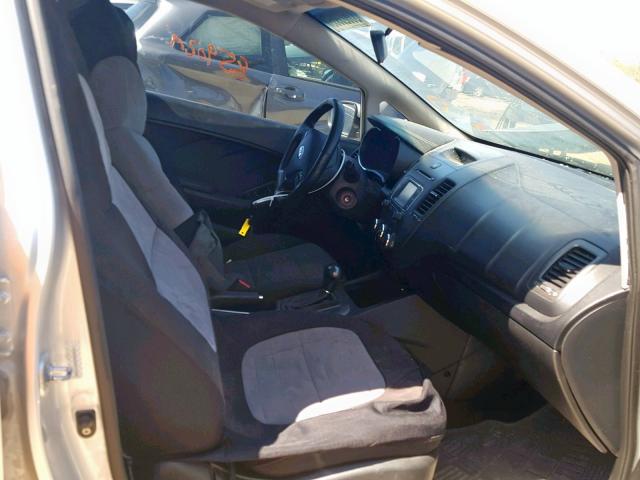 KNAFX4A8XE5170486 - 2014 KIA FORTE EX SILVER photo 5