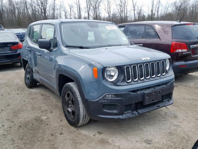ZACCJBAT3GPE18572 - 2016 JEEP RENEGADE S ლურჯი ფოტო 1