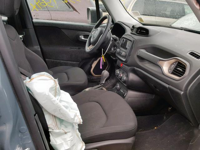 ZACCJBAT3GPE18572 - 2016 JEEP RENEGADE S ლურჯი ფოტო 5