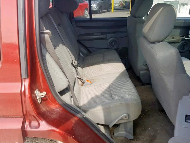 1J8HG48K97C663886 - 2007 JEEP COMMANDER 红色 照片 6