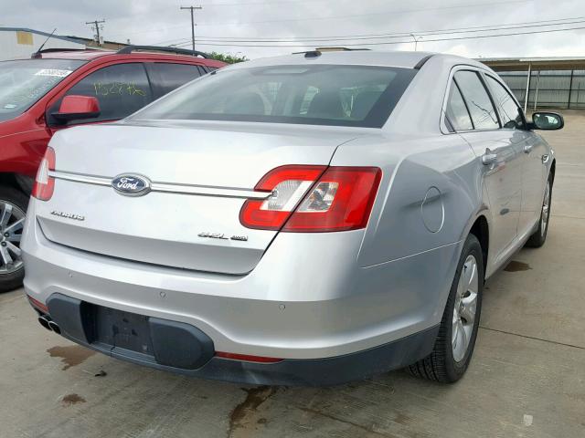 1FAHP2HW3BG145424 - 2011 FORD TAURUS SEL SILVER photo 4