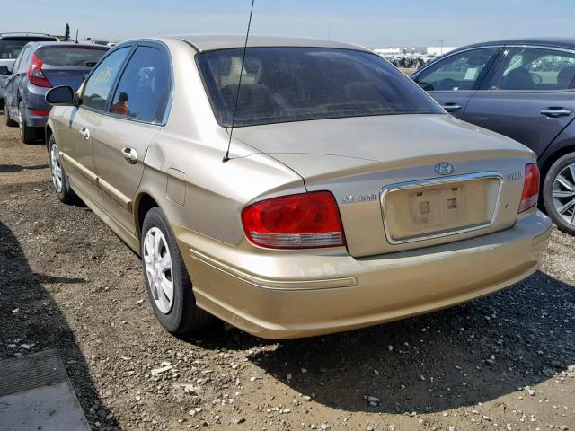 KMHWF25S34A062972 - 2004 HYUNDAI SONATA GL GOLD photo 3