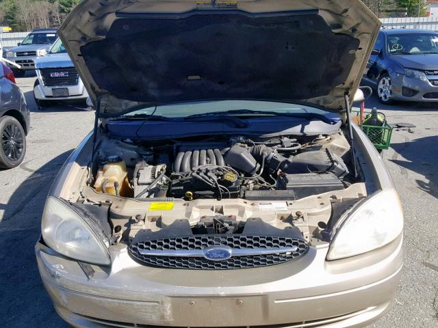 1FAFP55U61A181220 - 2001 FORD TAURUS SES GOLD photo 7