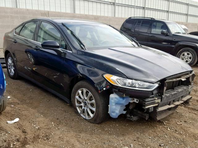 3FA6P0G79GR133543 - 2016 FORD FUSION S BLACK photo 1