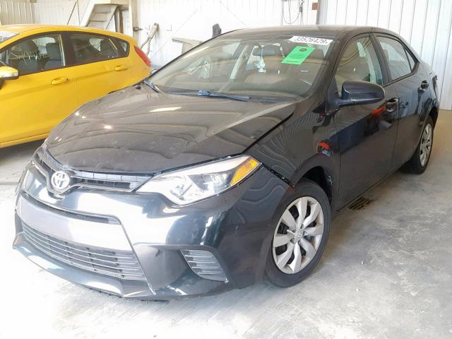 2T1BURHE3FC364462 - 2015 TOYOTA COROLLA L BLACK photo 2