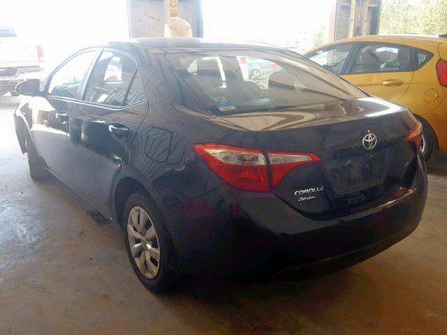 2T1BURHE3FC364462 - 2015 TOYOTA COROLLA L BLACK photo 3