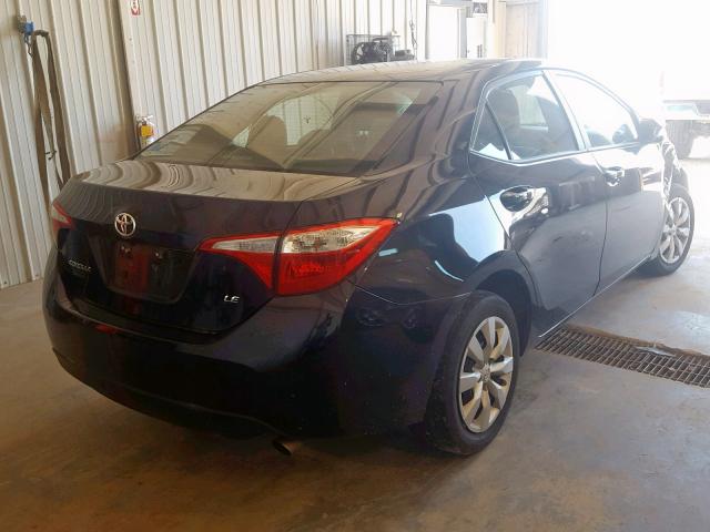 2T1BURHE3FC364462 - 2015 TOYOTA COROLLA L BLACK photo 4