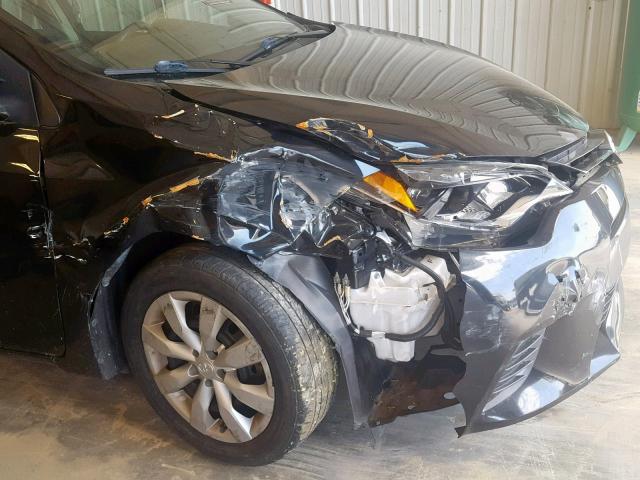 2T1BURHE3FC364462 - 2015 TOYOTA COROLLA L BLACK photo 9