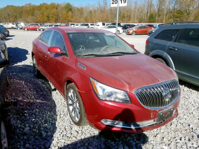 1G4GB5G39EF104072 - 2014 BUICK LACROSSE RED photo 1