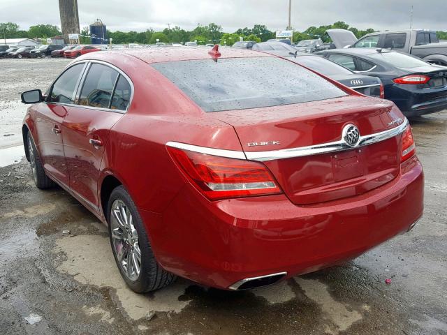 1G4GB5G39EF104072 - 2014 BUICK LACROSSE RED photo 3