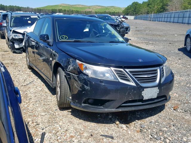 YS3FB49Y081103230 - 2008 SAAB 9-3 2.0T BLACK photo 1