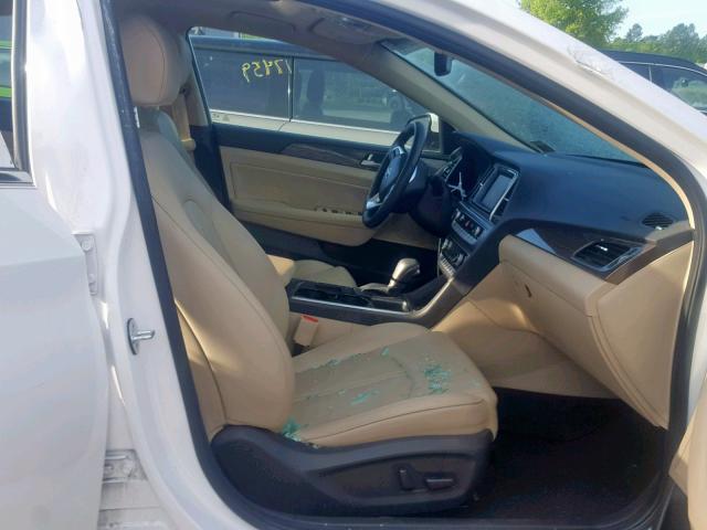 5NPE34AF2JH669432 - 2018 HYUNDAI SONATA SPO WHITE photo 5