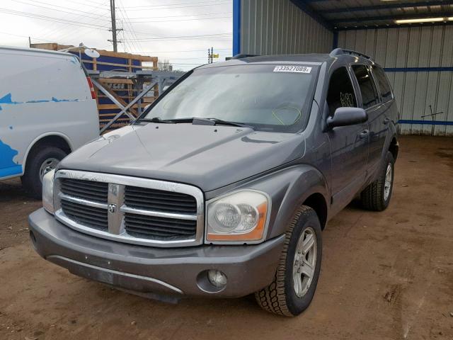 1D4HB48N16F138529 - 2006 DODGE DURANGO SL GRAY photo 2