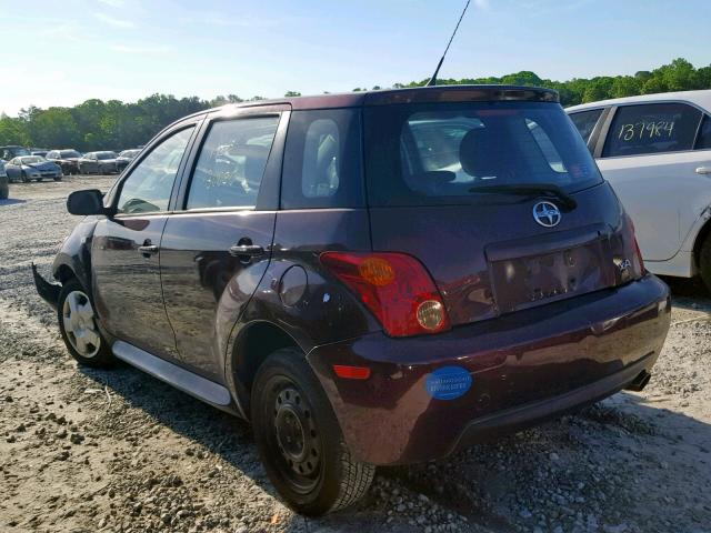 JTKKT624550090071 - 2005 TOYOTA SCION XA BURGUNDY photo 3