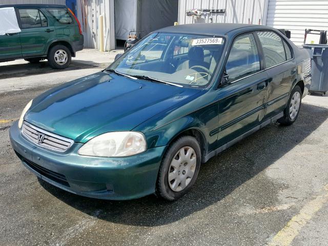 2HGEJ6617YH528648 - 2000 HONDA CIVIC BASE Yaşıl foto 2