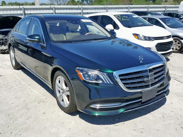 WDDUG6EB5JA354589 - 2018 MERCEDES-BENZ S 450 4MAT GREEN photo 1