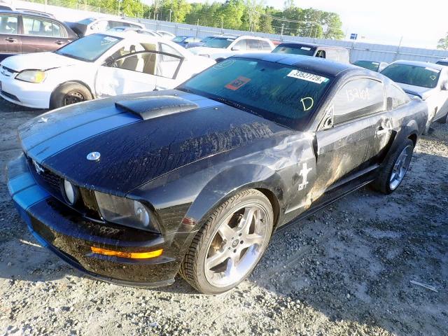 1ZVHT82H885126078 - 2008 FORD MUSTANG GT BLACK photo 2