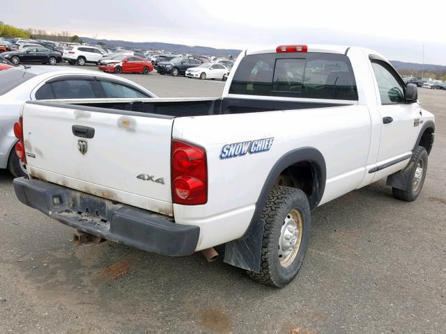 3D7KS26D38G180449 - 2008 DODGE RAM 2500 S თეთრი ფოტო 4