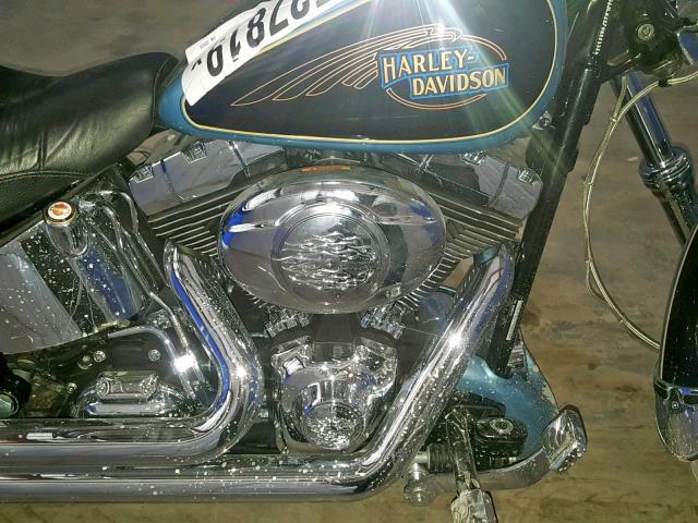 1HD1JL5127Y026338 - 2007 HARLEY-DAVIDSON FXST CUSTO BLUE photo 7