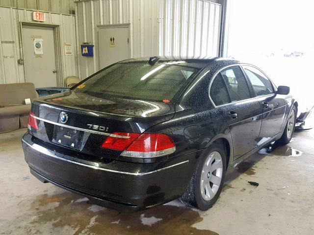 WBAHL83558DT12414 - 2008 BMW 750I BLACK photo 4