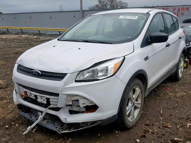 1FMCU0F73EUE48301 - 2014 FORD ESCAPE S WHITE photo 2