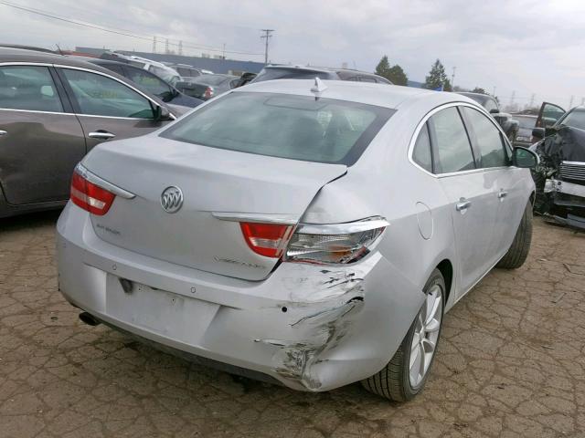 1G4PR5SK6D4146106 - 2013 BUICK VERANO CON SILVER photo 4