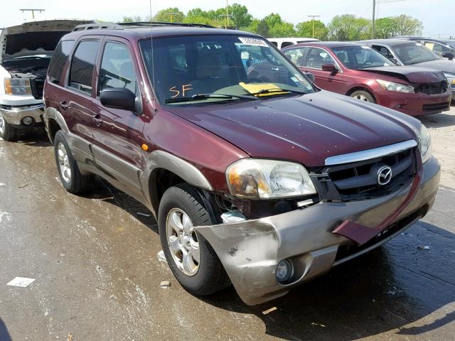 4F2YU08192KM17726 - 2002 MAZDA TRIBUTE LX BURGUNDY photo 1