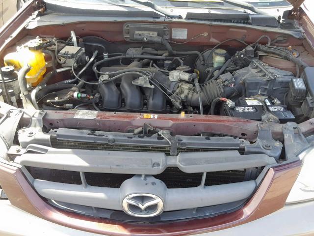 4F2YU08192KM17726 - 2002 MAZDA TRIBUTE LX BURGUNDY photo 7