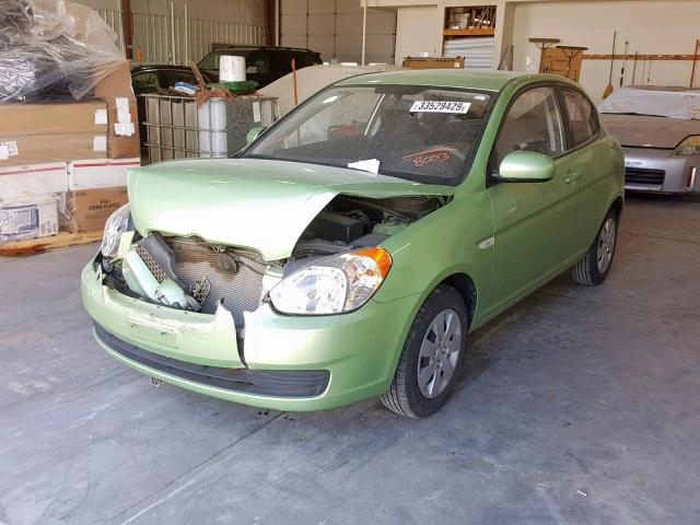 KMHCM3AC2AU158003 - 2010 HYUNDAI ACCENT BLU GREEN photo 2