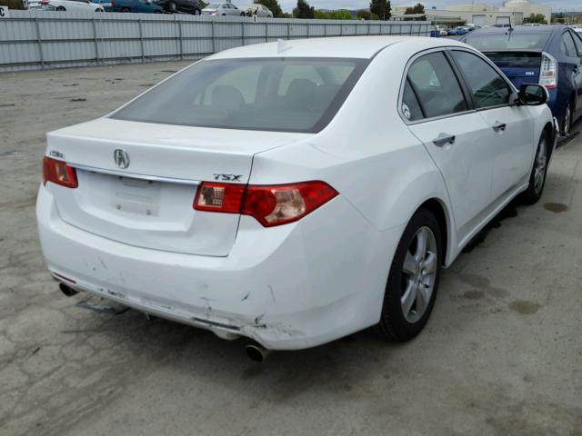 JH4CU2F65CC010288 - 2012 ACURA TSX TECH WHITE photo 4