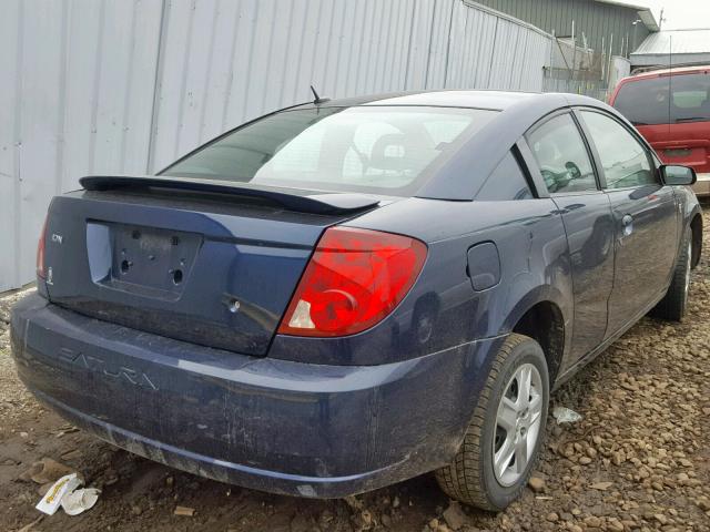 1G8AN15F37Z185833 - 2007 SATURN ION LEVEL BLUE photo 4