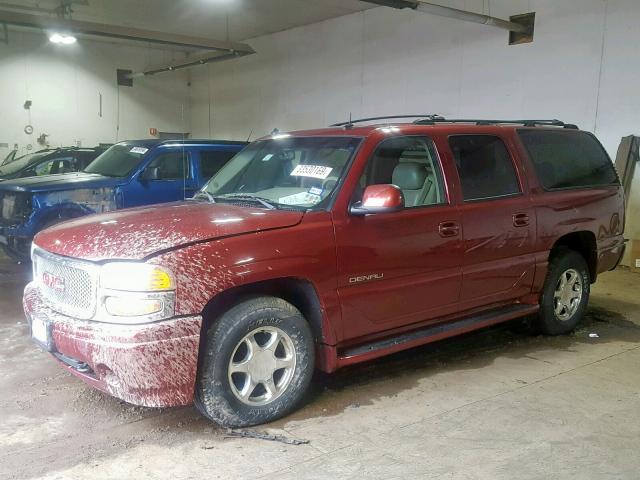 1GKFK66U33J325780 - 2003 GMC YUKON XL D BURGUNDY photo 2