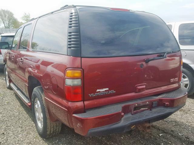 1GKFK66U33J325780 - 2003 GMC YUKON XL D BURGUNDY photo 3