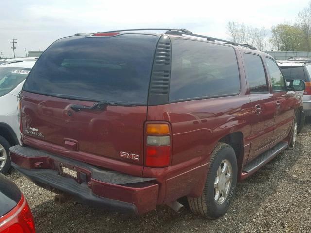 1GKFK66U33J325780 - 2003 GMC YUKON XL D BURGUNDY photo 4