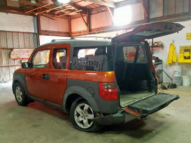 5J6YH28503L024612 - 2003 HONDA ELEMENT EX ORANGE photo 3