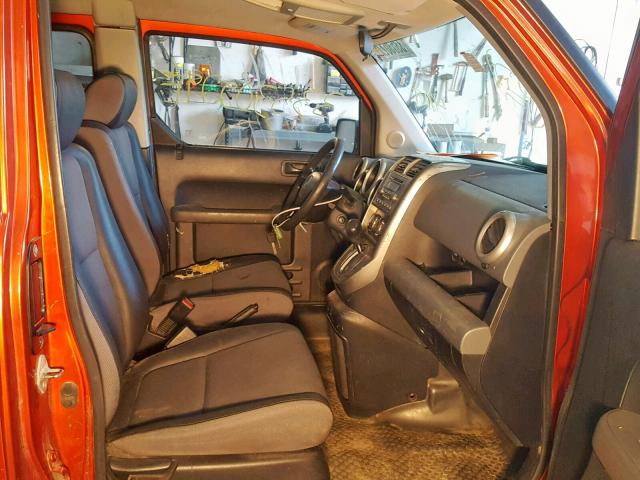 5J6YH28503L024612 - 2003 HONDA ELEMENT EX ORANGE photo 5