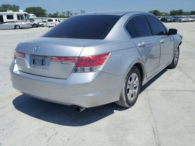 1HGCP2F41BA016964 - 2011 HONDA ACCORD LXP SILVER photo 4