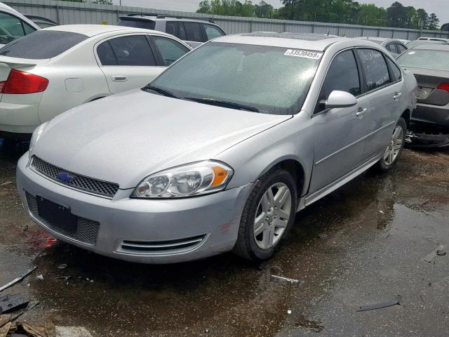 2G1WB5E37E1189142 - 2014 CHEVROLET IMPALA LIM SILVER photo 2