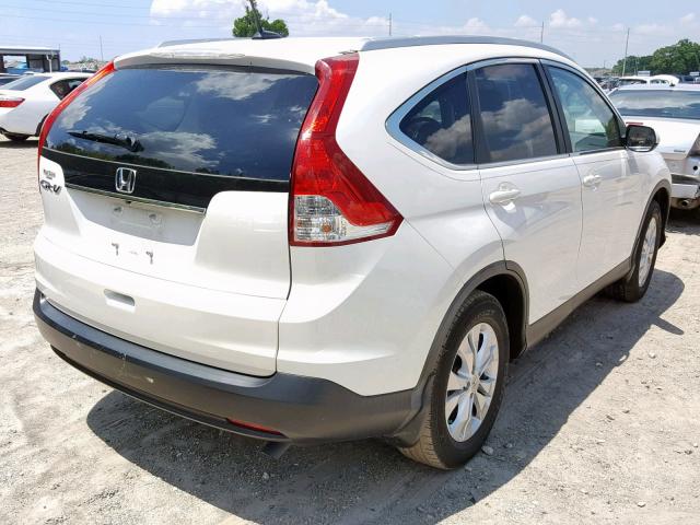 5J6RM3H77EL009339 - 2014 HONDA CR-V EXL WHITE photo 4