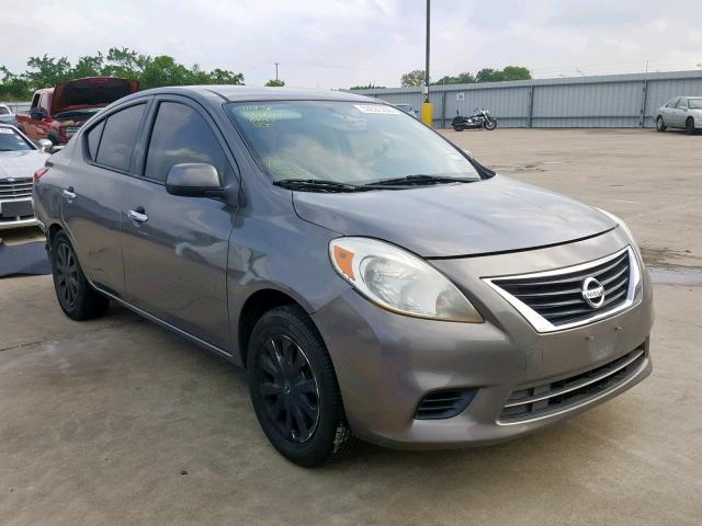 3N1CN7AP2EL809502 - 2014 NISSAN VERSA BLACK photo 1