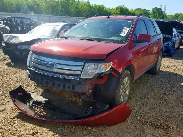 2FMDK3JC2ABB02336 - 2010 FORD EDGE SEL RED photo 2