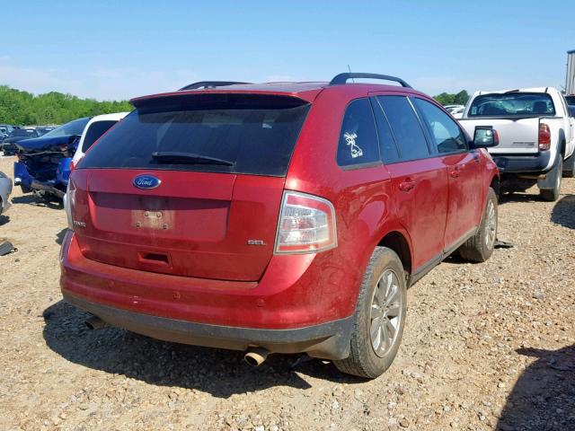 2FMDK3JC2ABB02336 - 2010 FORD EDGE SEL RED photo 4