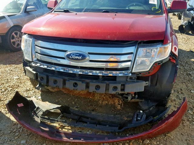 2FMDK3JC2ABB02336 - 2010 FORD EDGE SEL RED photo 9