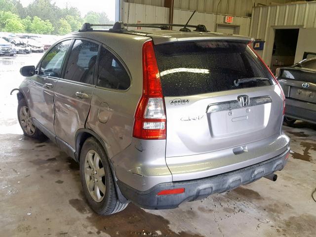 JHLRE38767C039943 - 2007 HONDA CR-V EXL SILVER photo 3