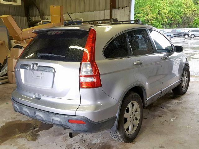 JHLRE38767C039943 - 2007 HONDA CR-V EXL SILVER photo 4