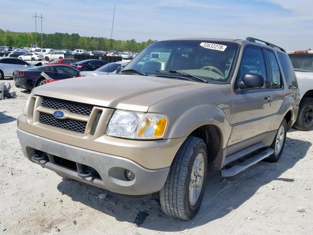 1FMYU60E51UC06040 - 2001 FORD EXPLORER S GOLD photo 2